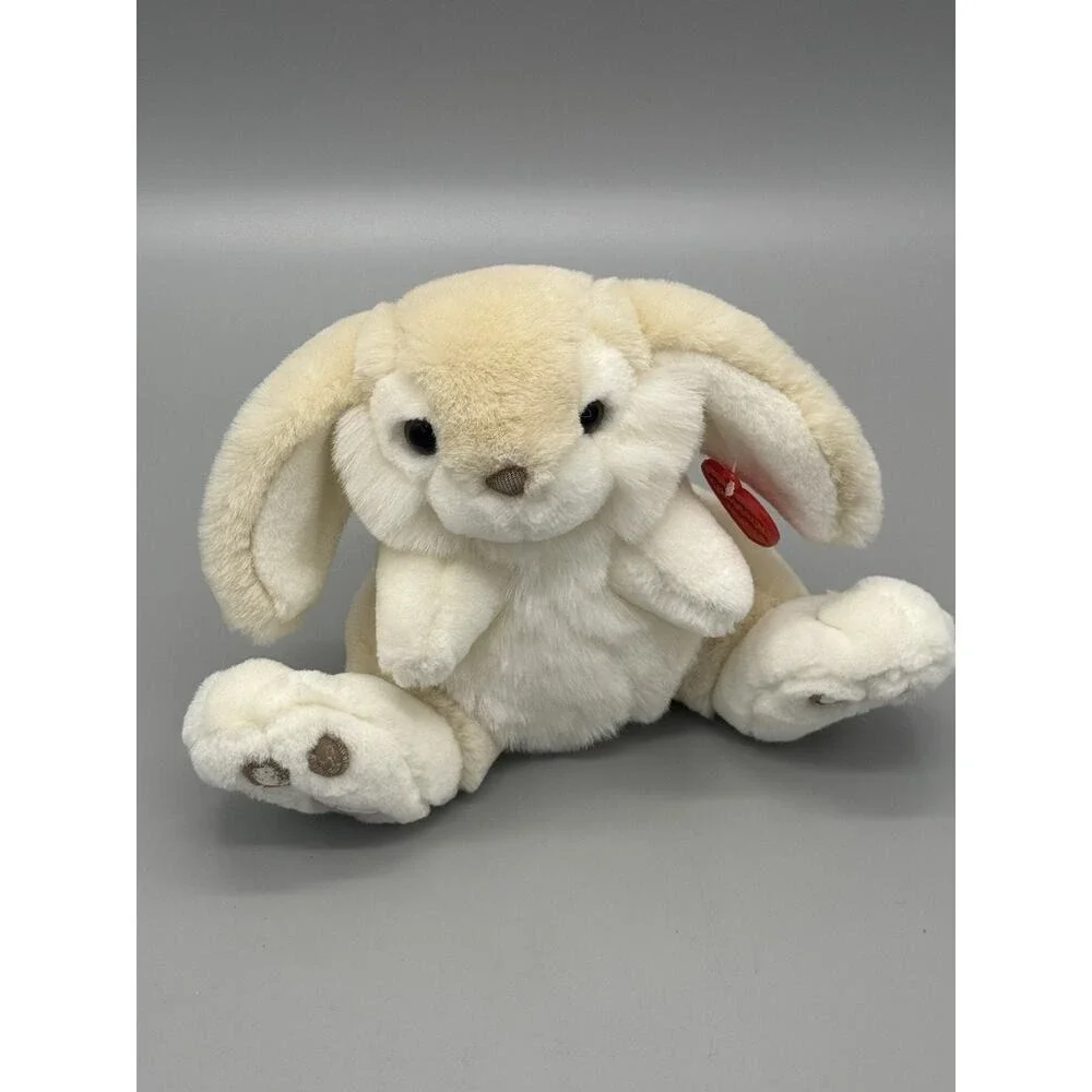 Vintage White & Beige Bunny Rabbit Plush By Chosun 8